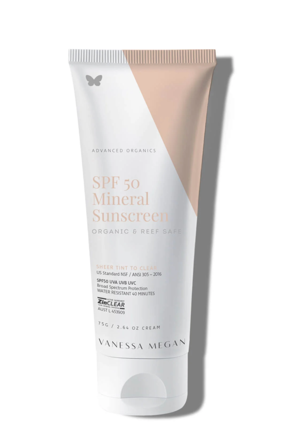 SPF 50 Mineral Sunscreen Organic & Reef Safe