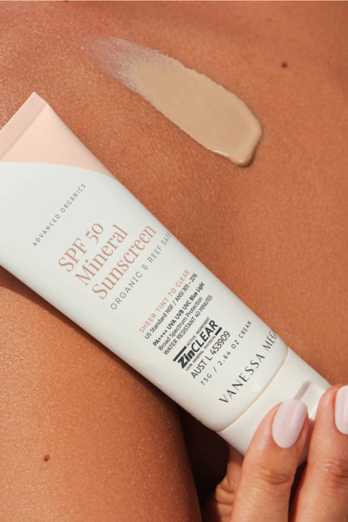 SPF 50 Mineral Sunscreen Organic & Reef Safe