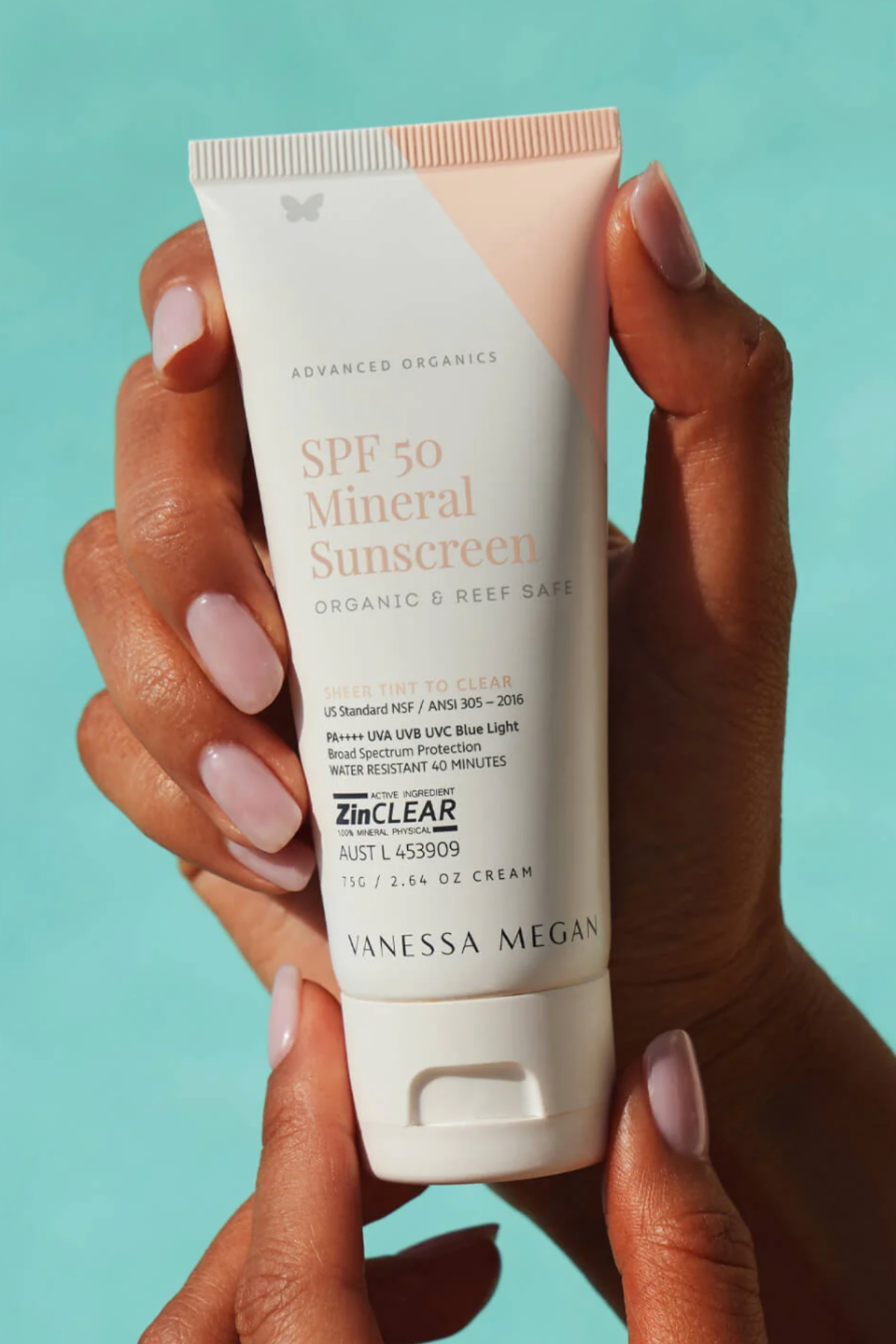 SPF 50 Mineral Sunscreen Organic & Reef Safe