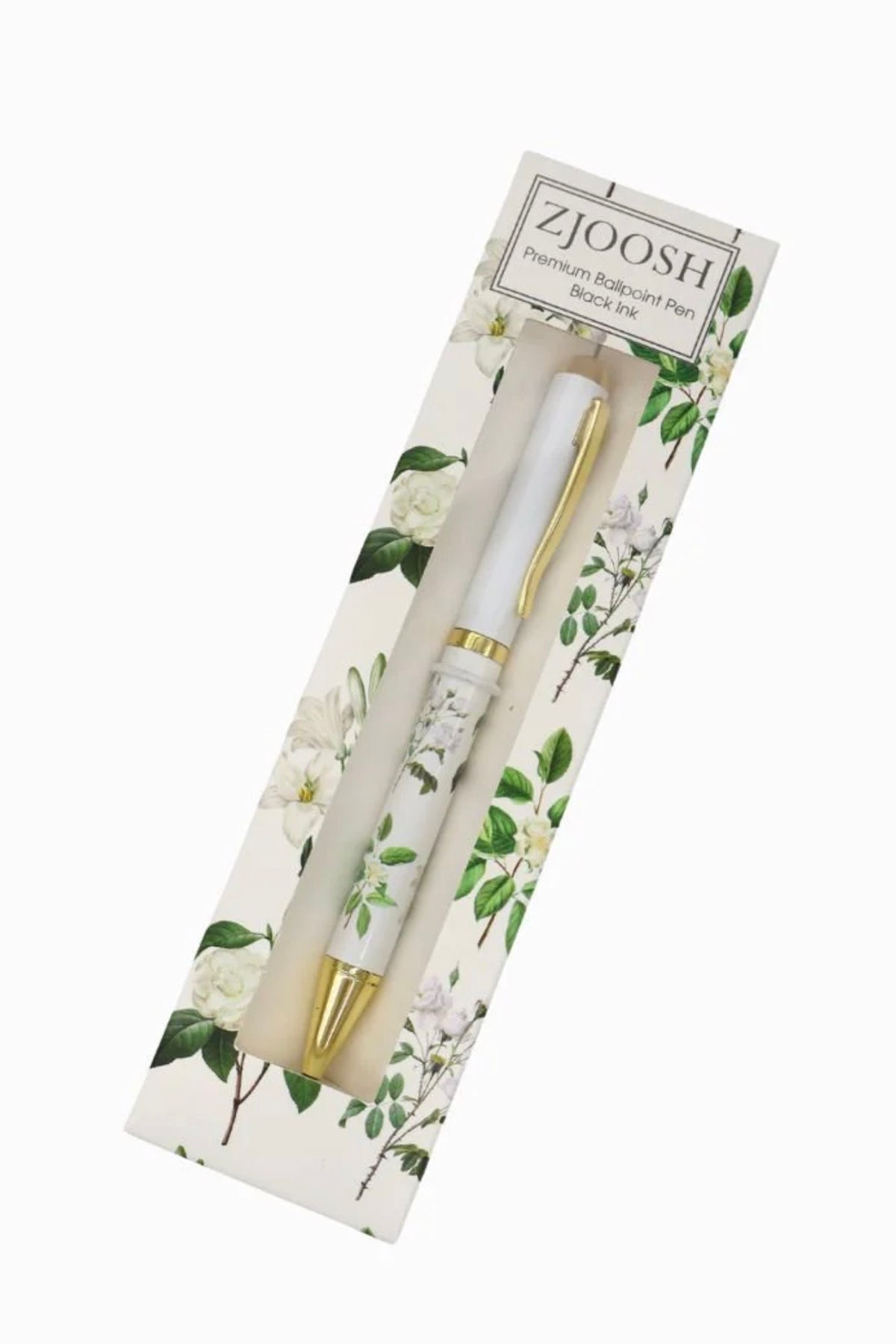 Vintage Botanical Pen White