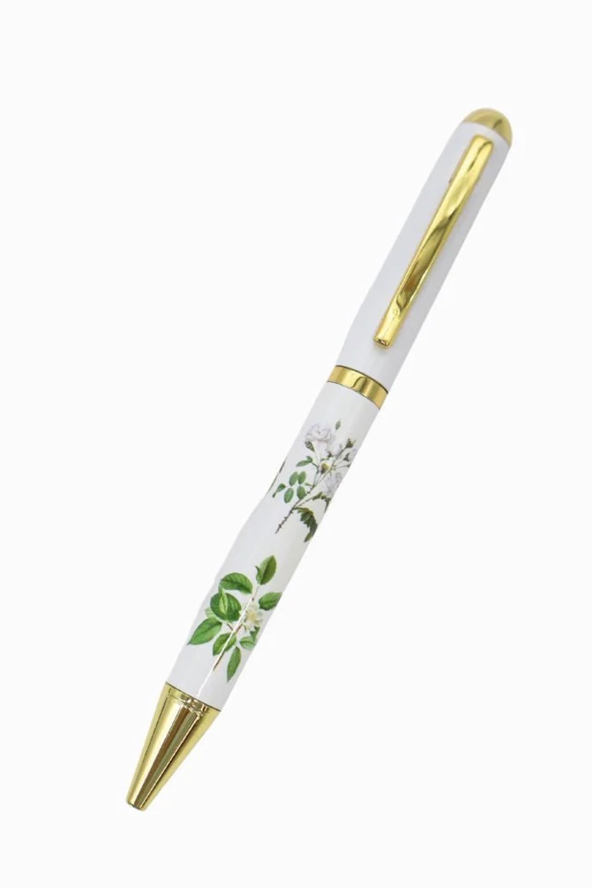 Vintage Botanical Pen White