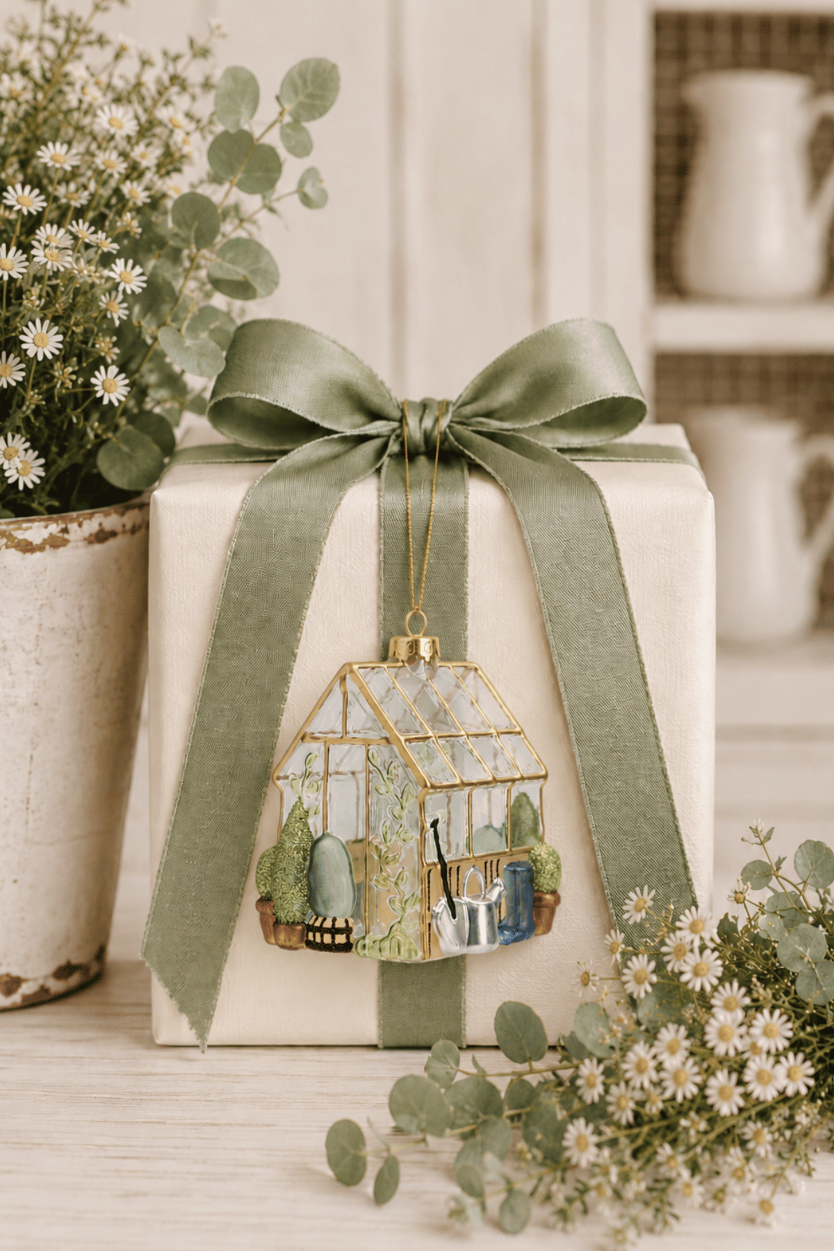Vintage Green House Decoration