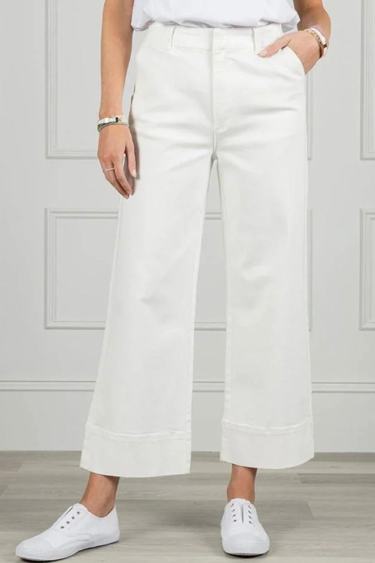 Wanda Denim Pant White