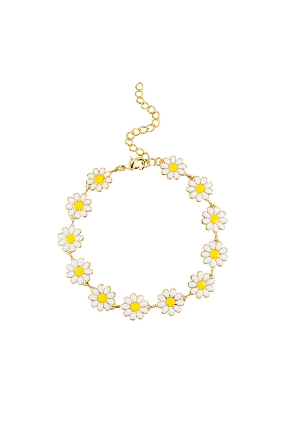 White Daisy Garden Bracelet