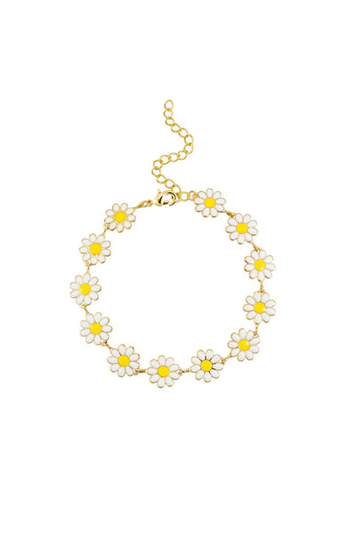 White Daisy Garden Bracelet
