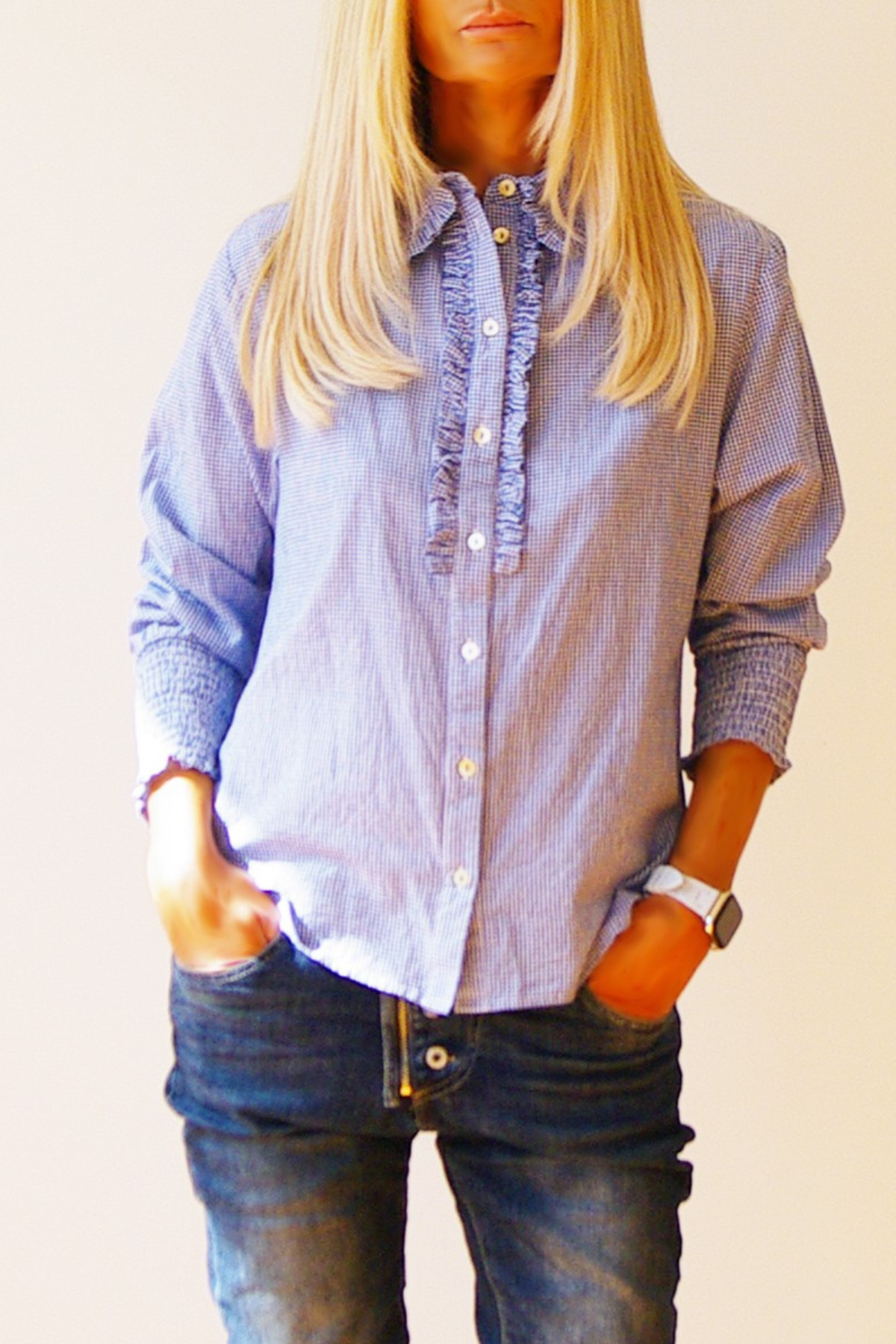 Ella Shirt Blue Gingham