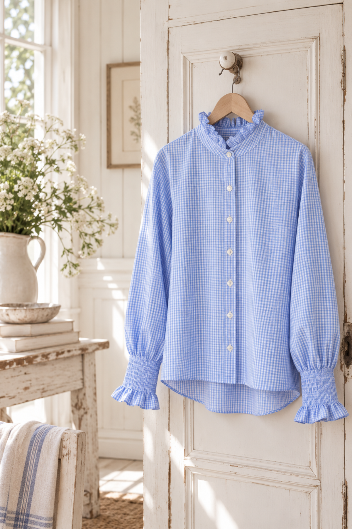 Mollie Small Check Gingham Shirt