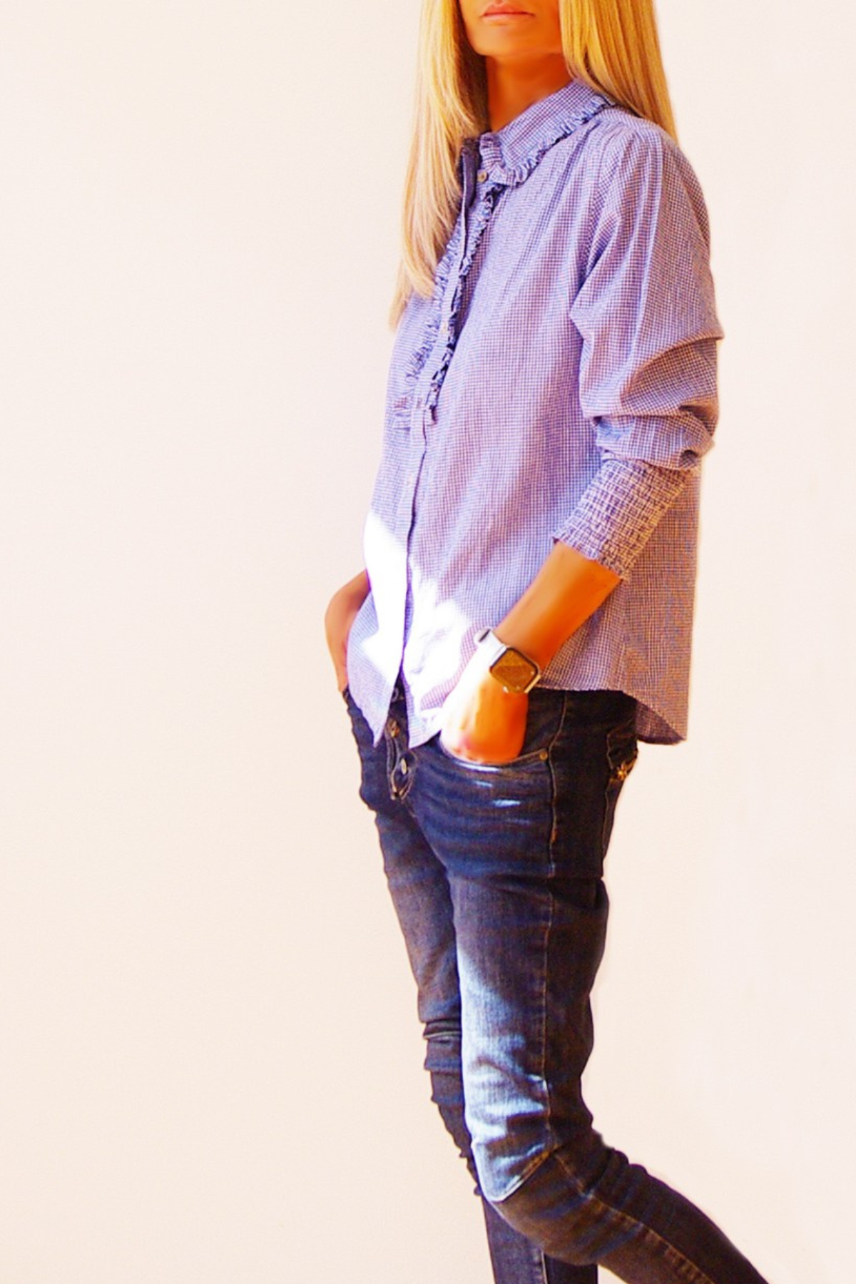 Ella Shirt Blue Gingham