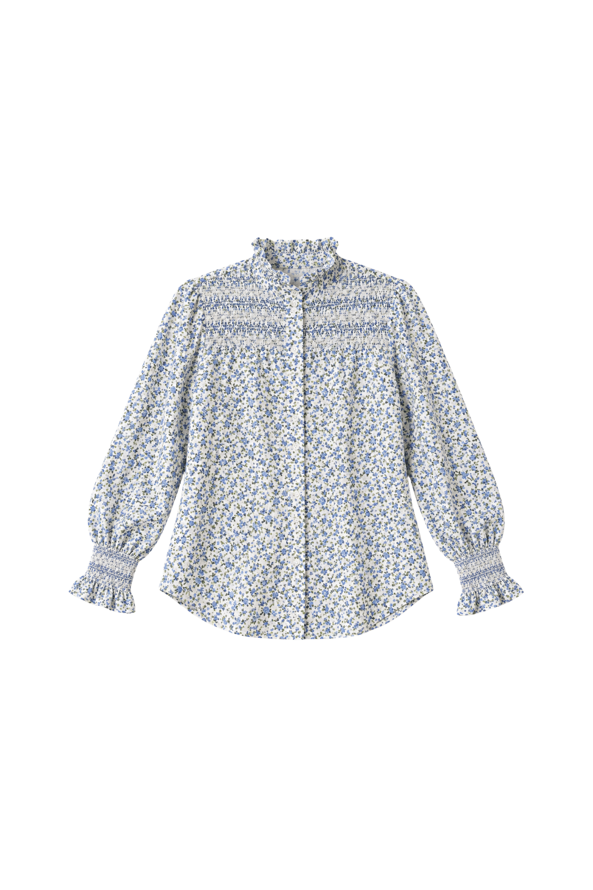 Evie Blouse Blue Floral