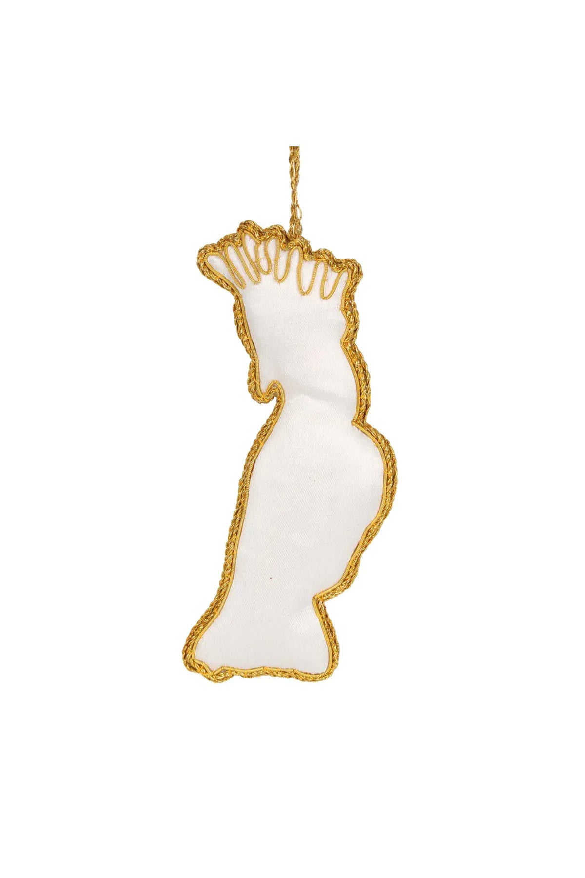 Yellow Crested Cockatoo Sequin Tree Decoration