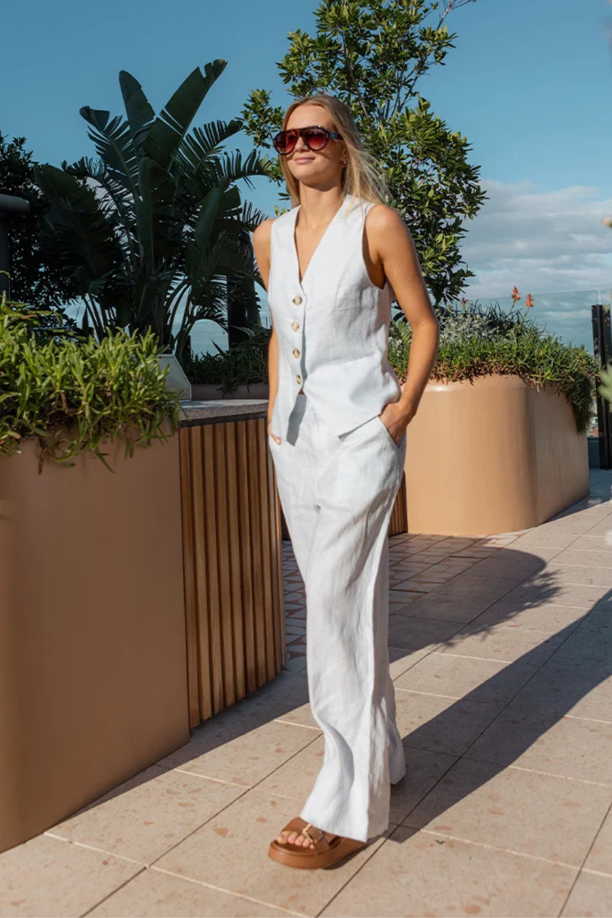 Anita Linen Vest