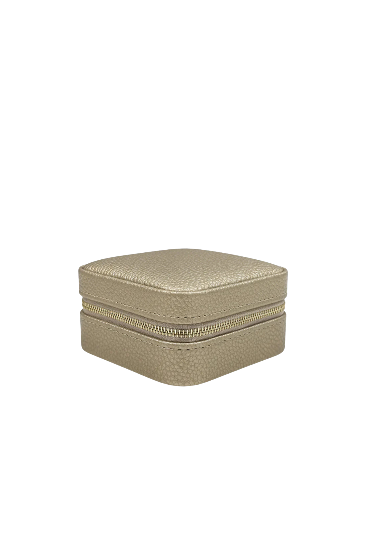 Square Jewellery Case Pebble Gold