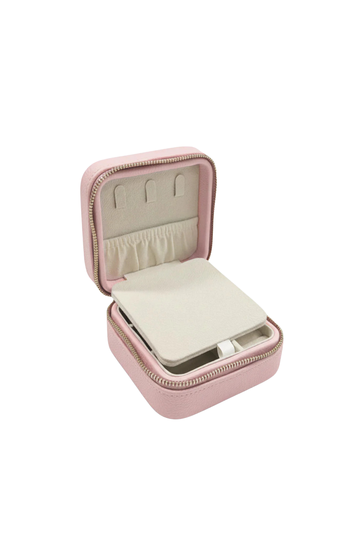 Square Jewellery Case Pebble Pink