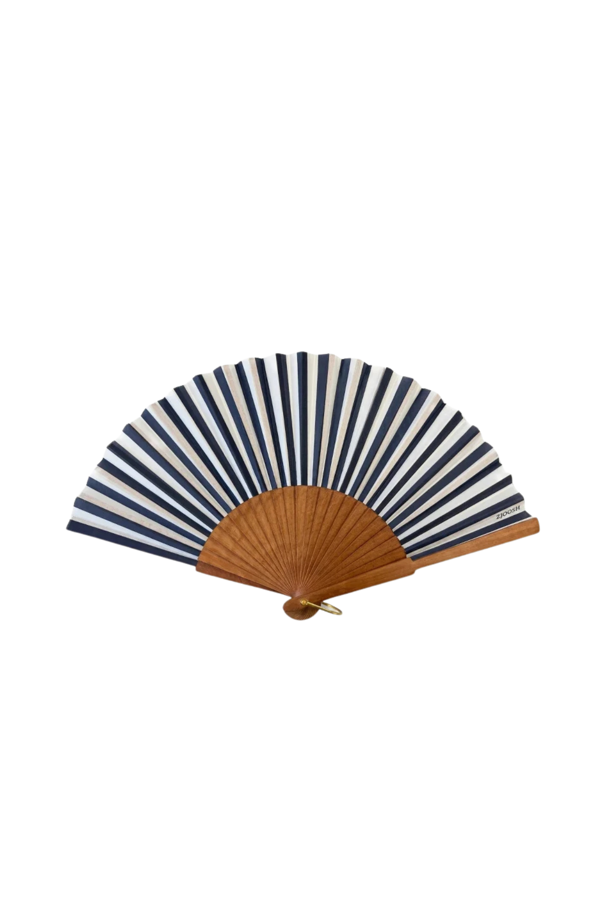Susanna Hand Fan Navy White