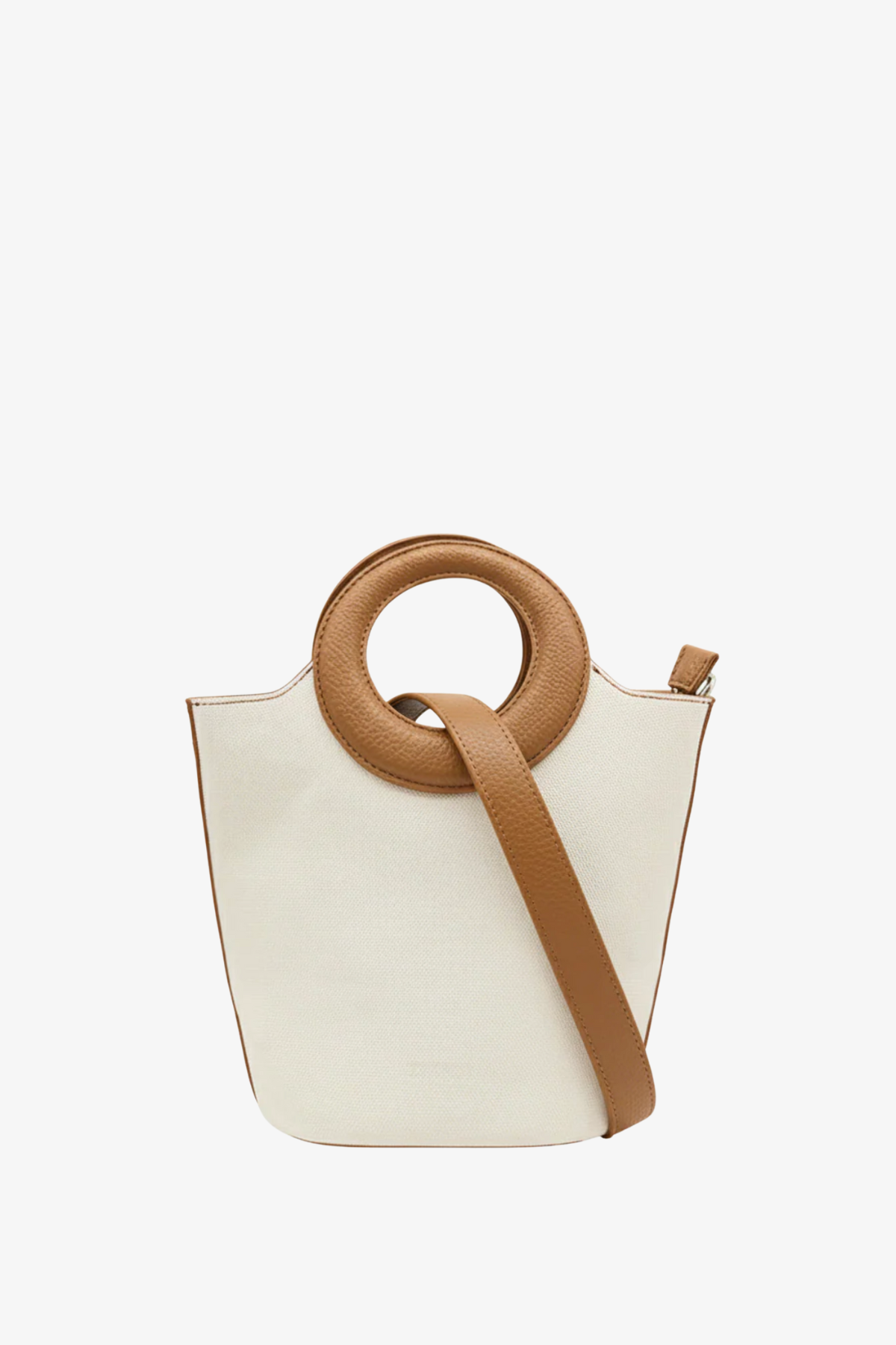 Charlie Bag White Tan