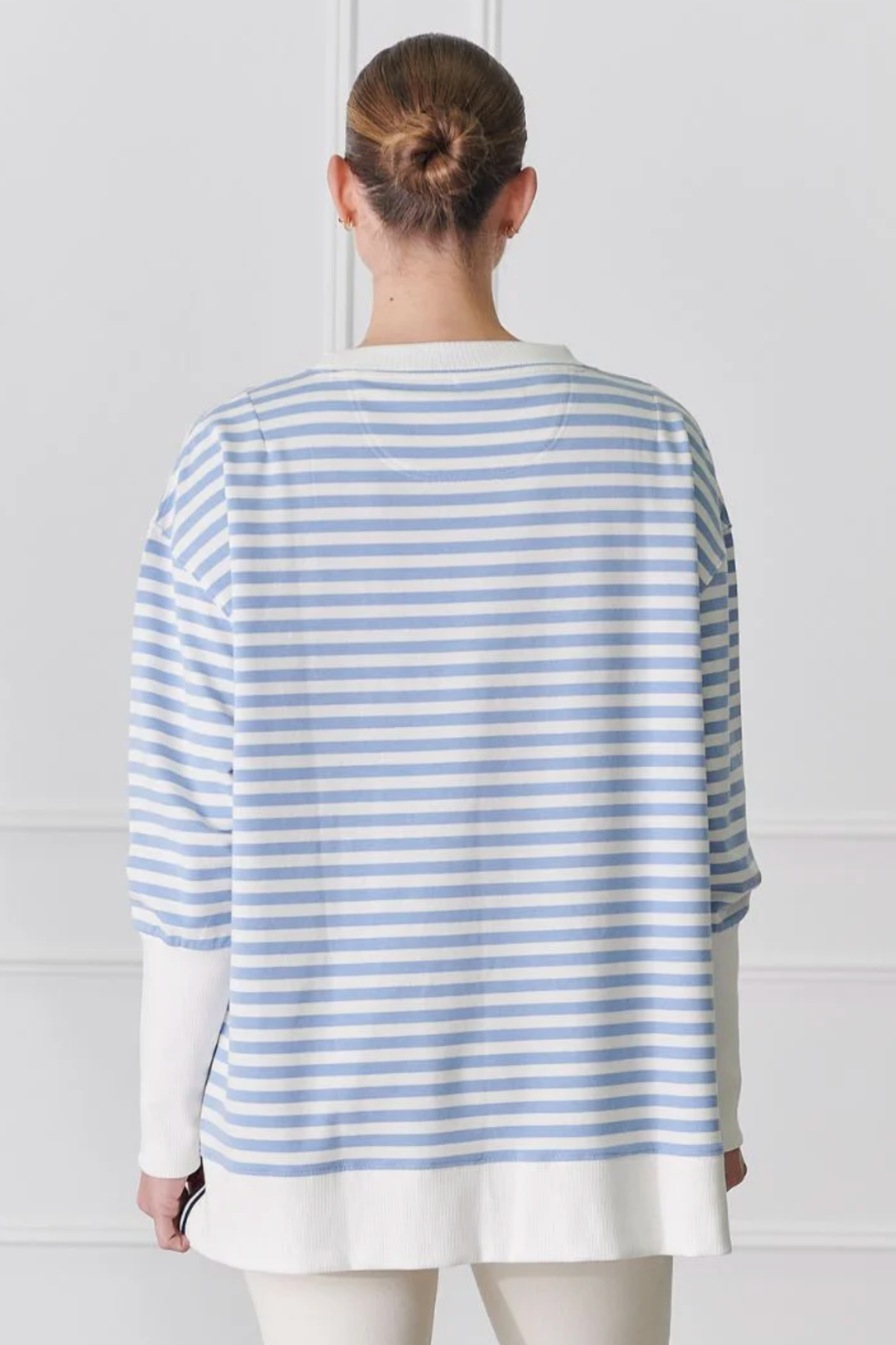 Claudia Striped Sweatshirt Blue