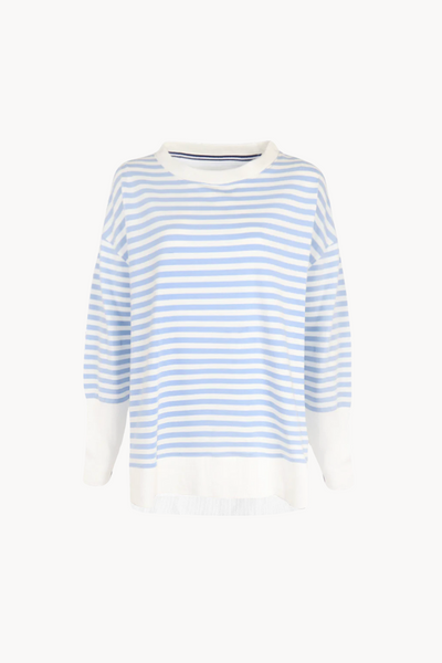 Claudia Striped Sweatshirt Blue