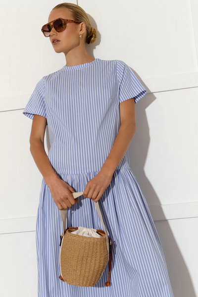 Cleo Woven Bucket Handbag