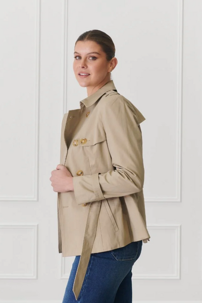 Ella Cropped Trench Coat