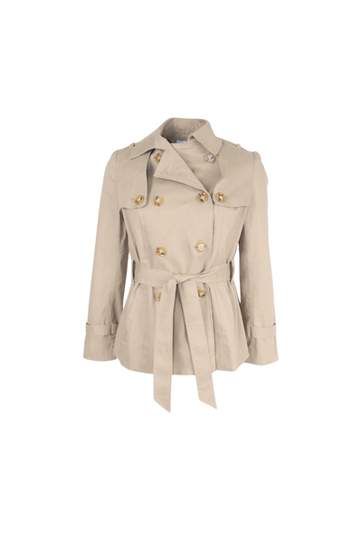 Ella Cropped Trench Coat