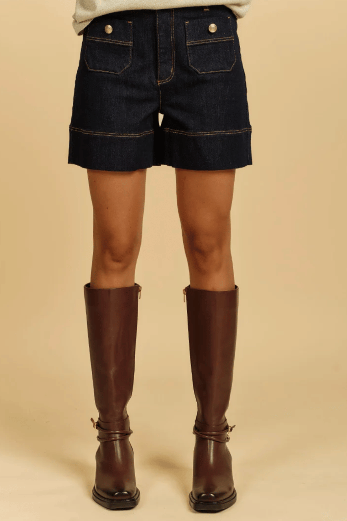 Farrah Denim Short Ink