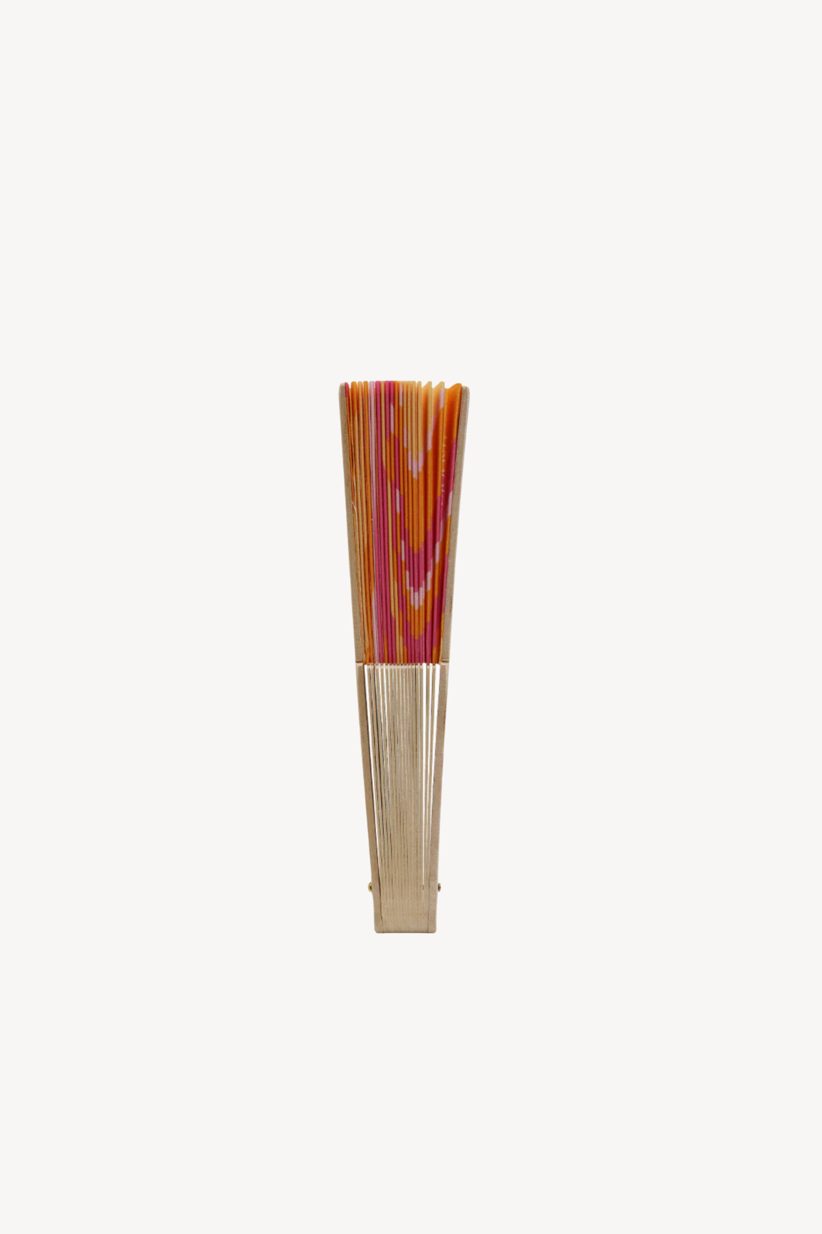Hand Fan Orange & Pink