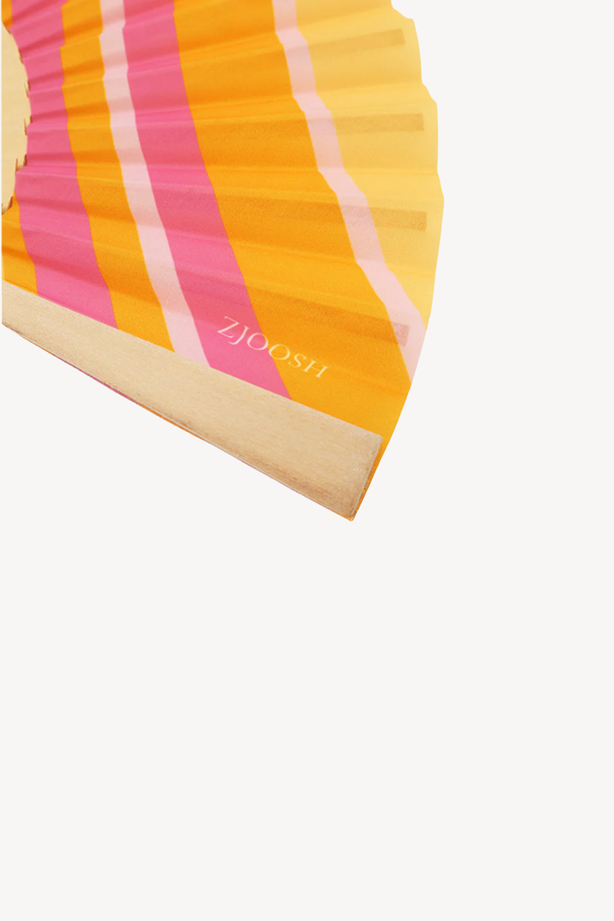 Hand Fan Orange & Pink