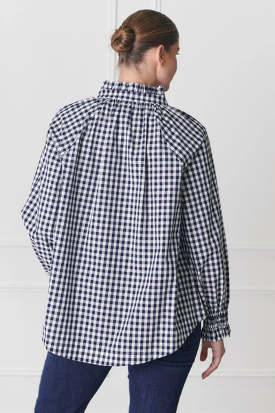 Hartford Navy Check Shirt