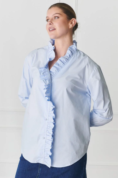 Jessie V Shirt Blue