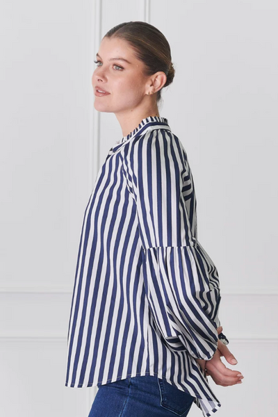 Jo Stripe Shirt Navy