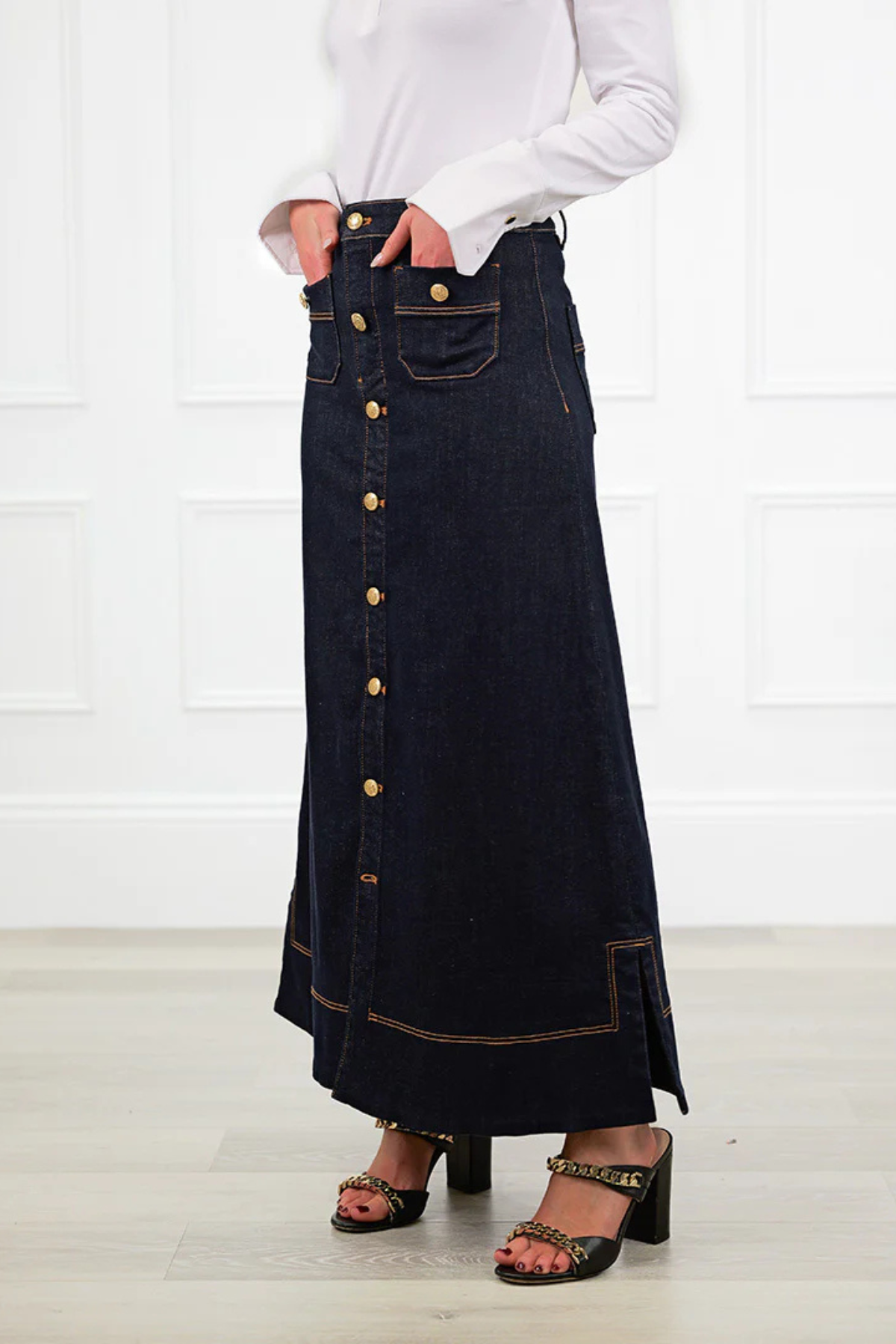 Farrah Maxi Skirt Ink