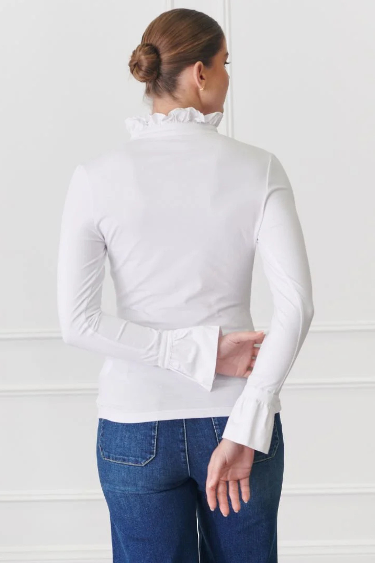 Jolie Long Sleeve Blouse White