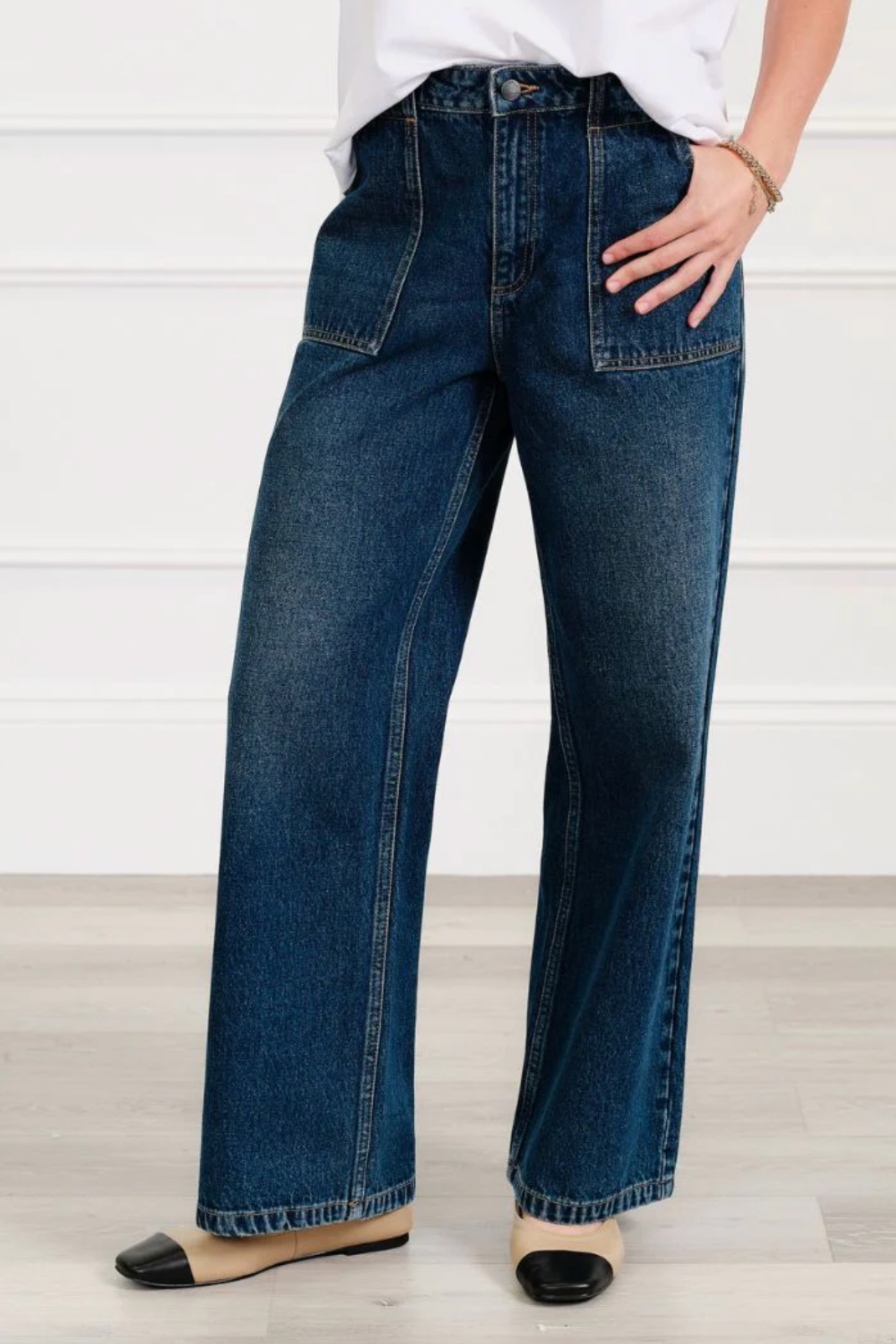 Lisa Wide Leg Jean Indigo