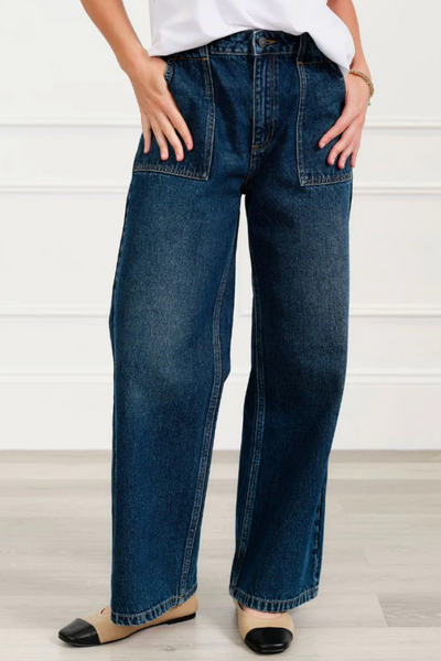 Lisa Wide Leg Jean Indigo