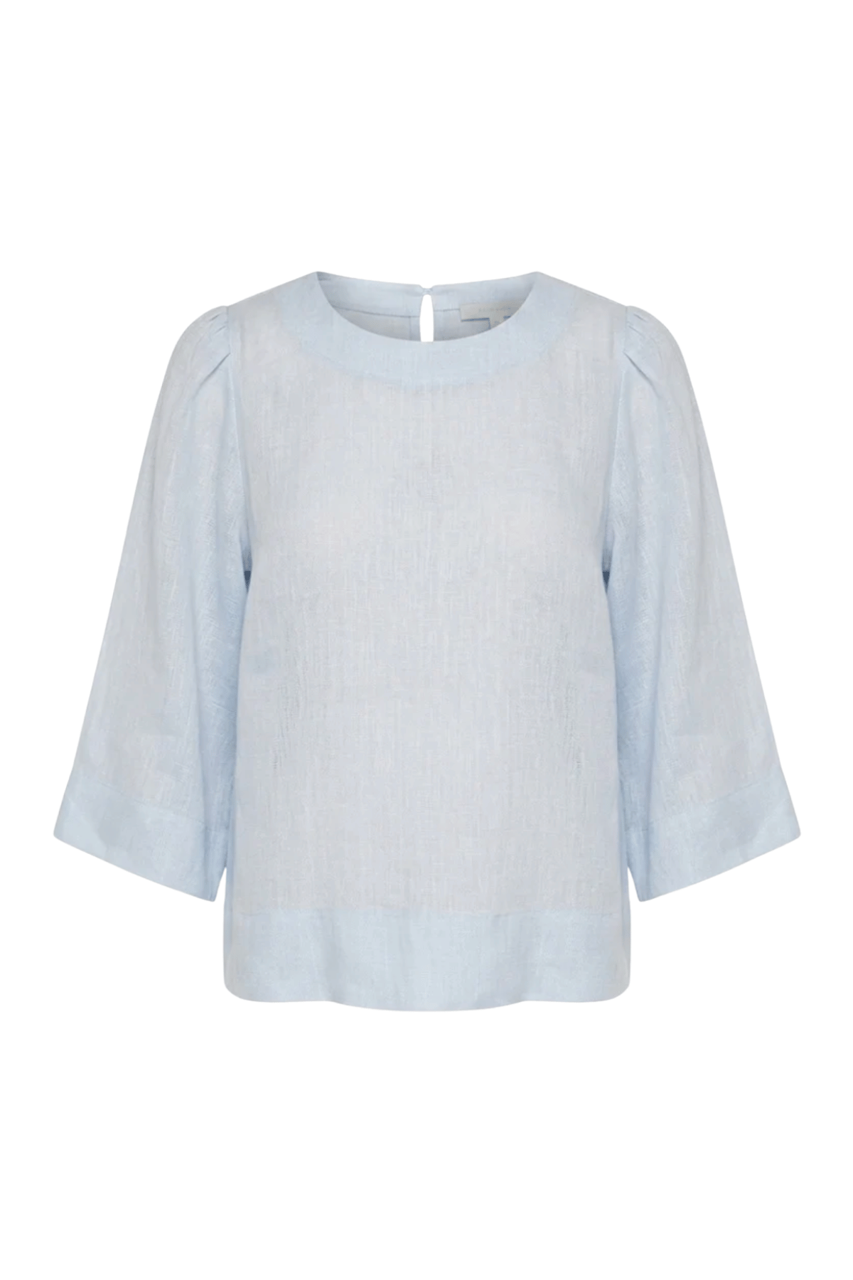 Michelle Linen Top Blue