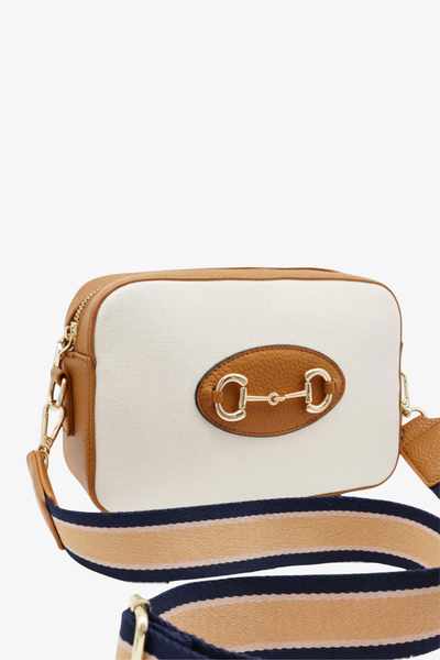 Oxford Bag Tan White
