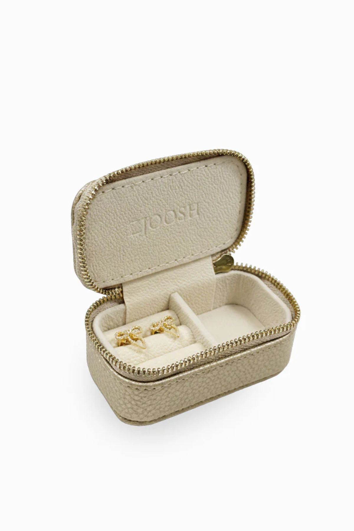 Mini Jewellery Case Pebble Gold