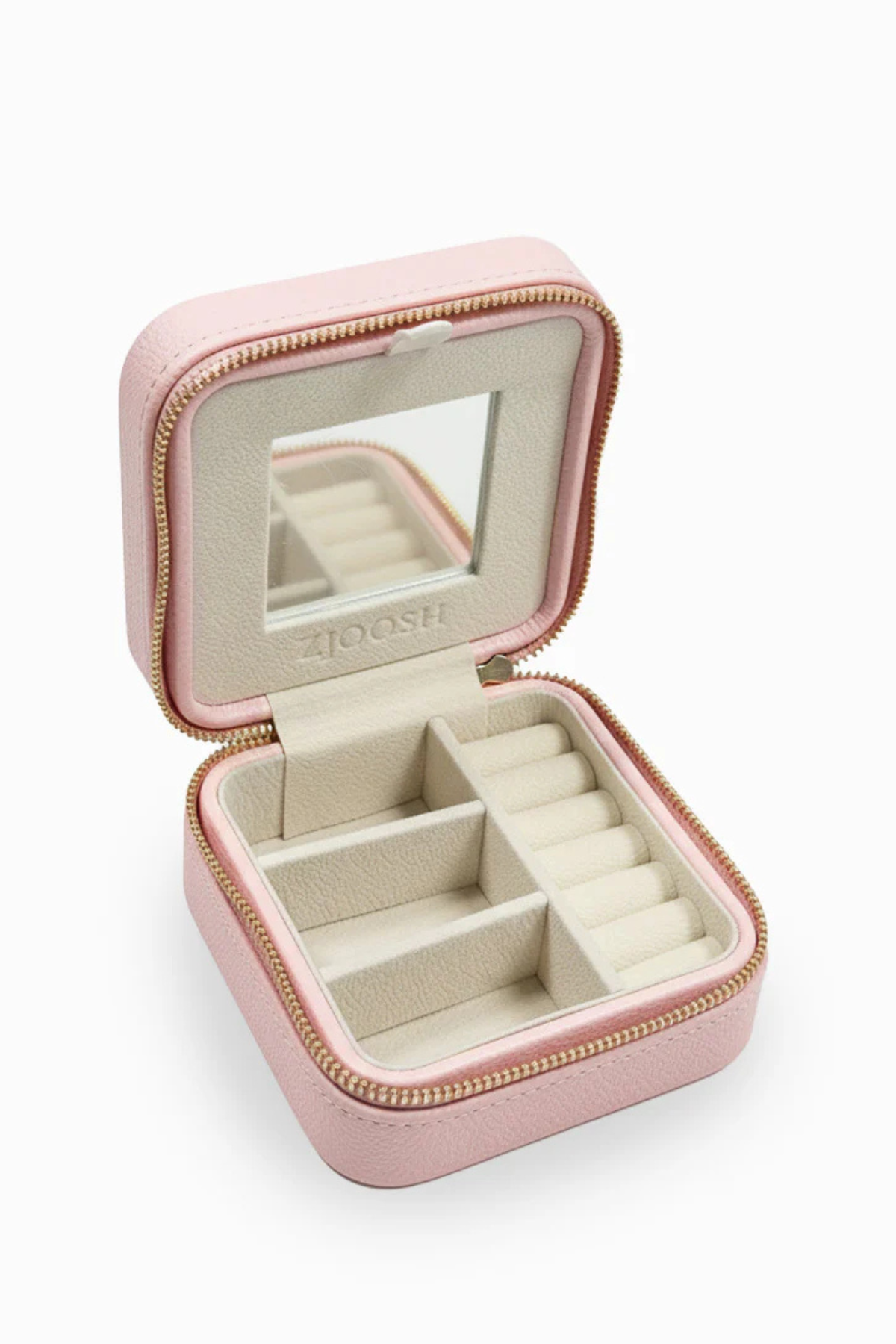 Square Jewellery Case Pebble Pink