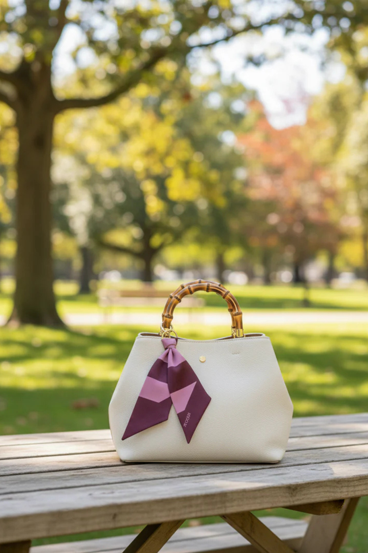 Twilly Bag Charm Pink Burgundy