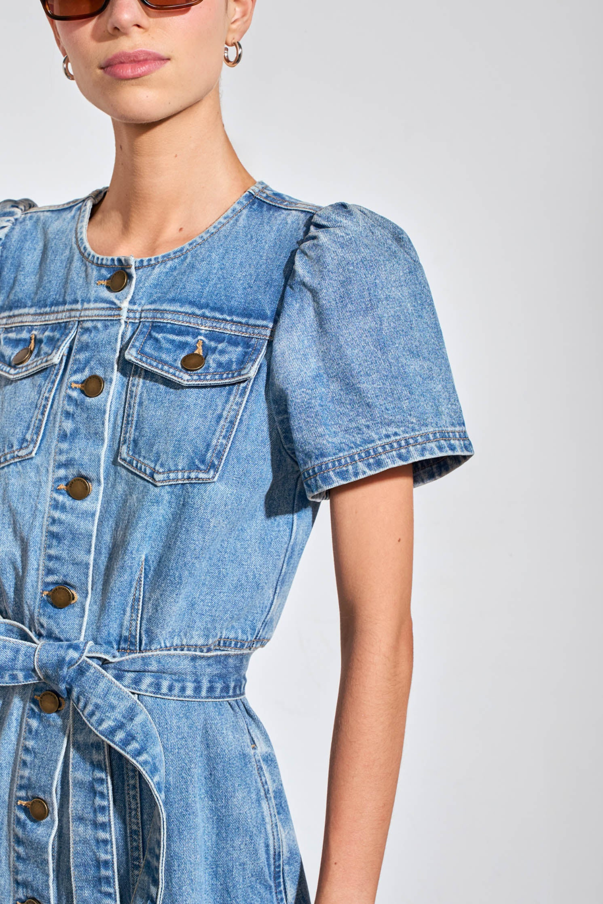 Allude Dress Mid Denim