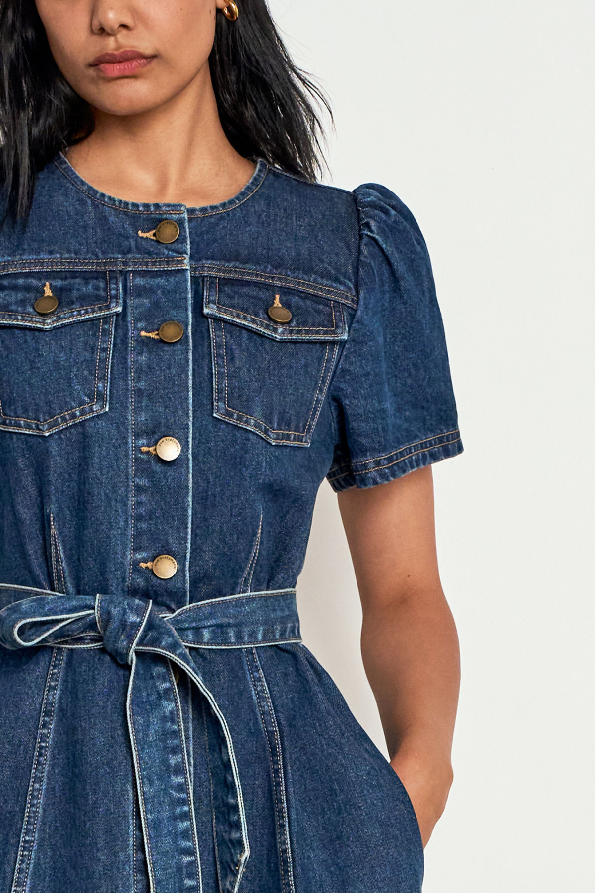 Allude Dress Indigo Denim