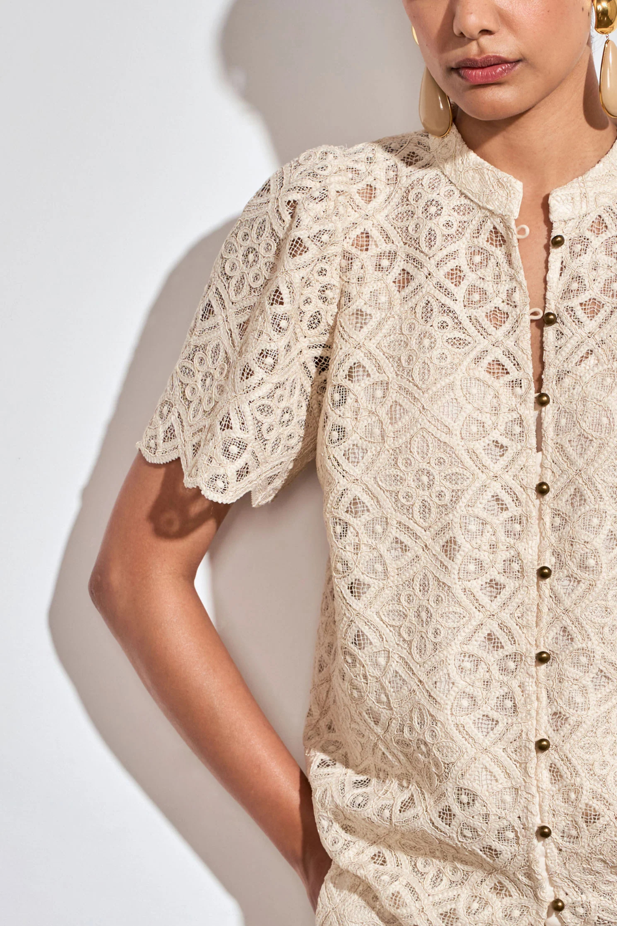 Flicker Blouse Ecru
