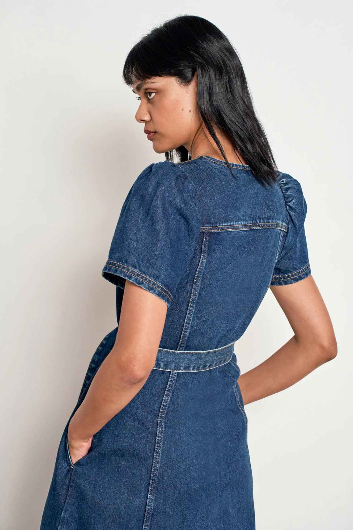 Allude Dress Indigo Denim