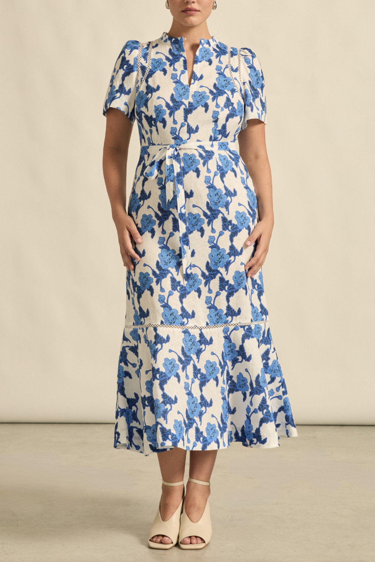 Cable Dress Azure Bouquet