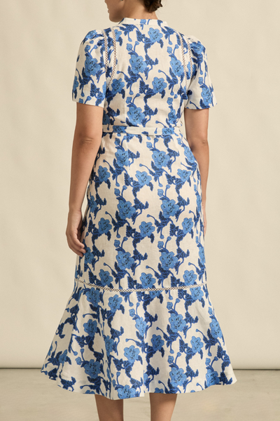 Cable Dress Azure Bouquet