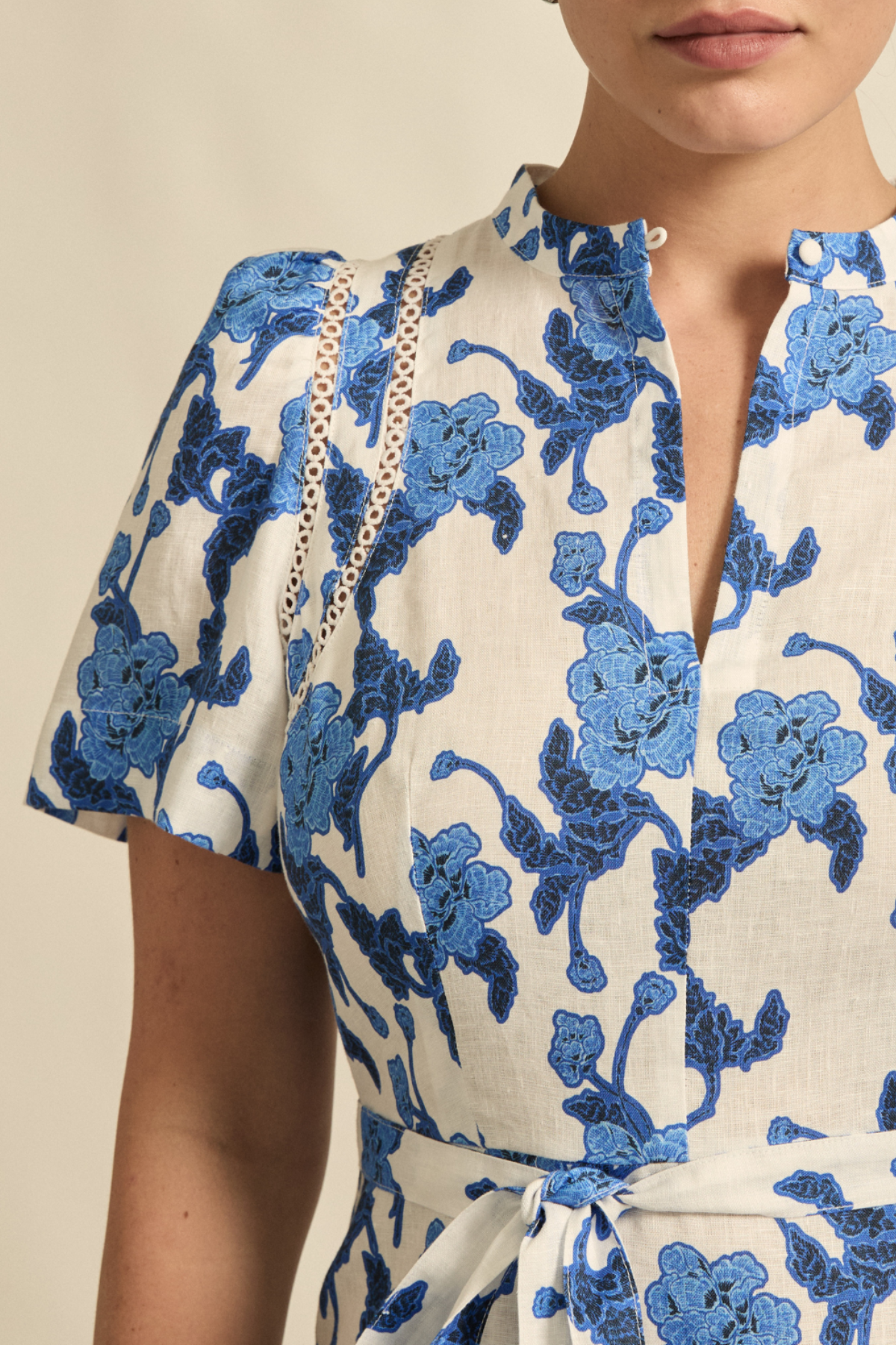 Cable Dress Azure Bouquet