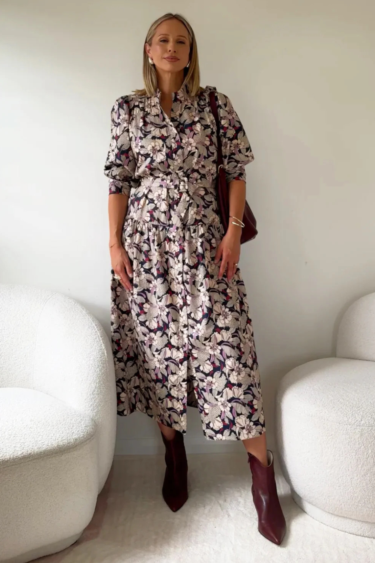 Reverie Dress Berry Garden