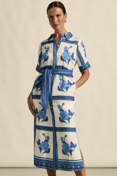 Roam Dress Azure Collage