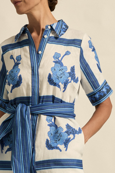 Roam Dress Azure Collage