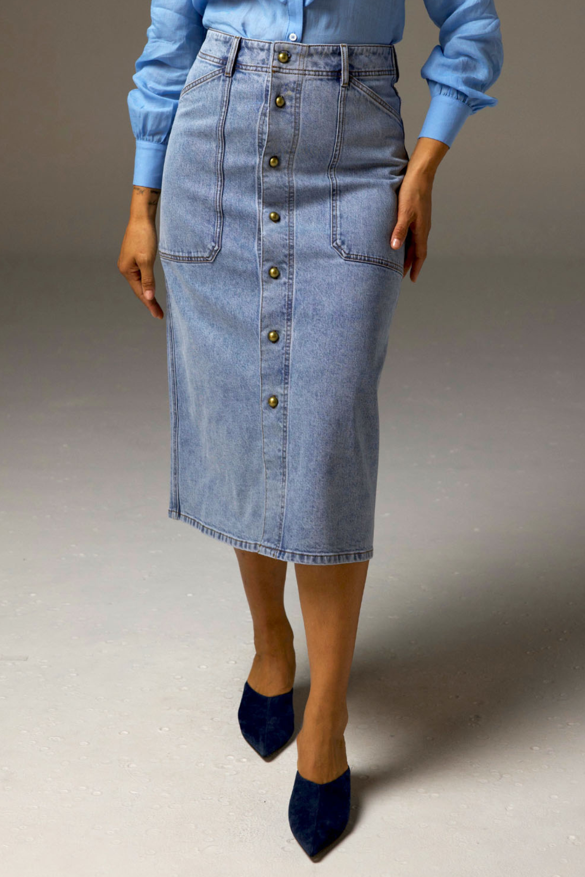 Typify Skirt Washed Denim